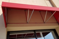 Commercial Awning in Red