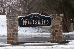 Wiltshire Carved Monument Sign in Wilmington, DE