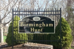 Birmingham Hunt Carved Sign