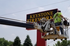 Installation of Pylon Signs in Boardman, OH