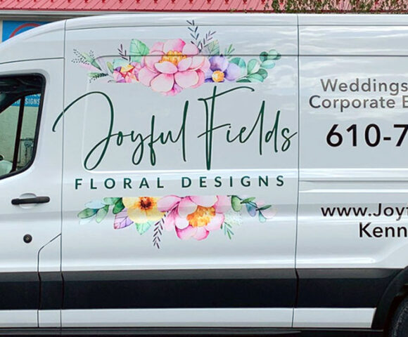 a truck with a Vehicle Vinyl Wrap in Wilmington, DE, Westover Hills, DE, Willowdale, PA, West Middlesex, PA, Sharpsville, PA, Pulaski, PA and Surrounding Areas