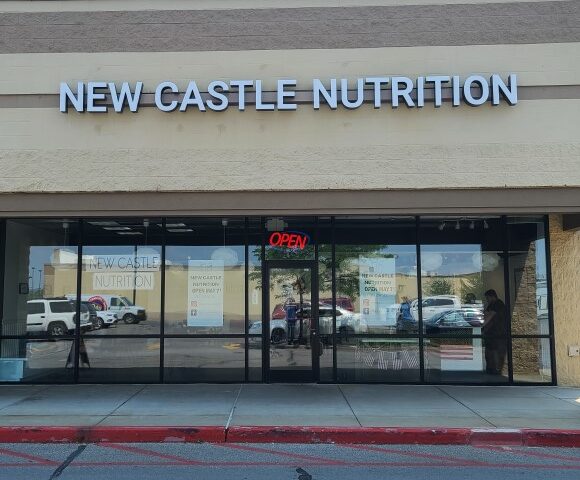 New Castle Nutrition Business Sign in West Middlesex, PA