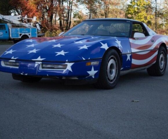 American Flag Vehicle Vinyl Wrap in Sharpsville, PA