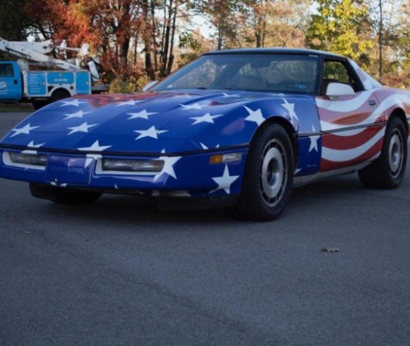 American flag Vehicle Vinyl Wrap in Wilmington, DE, Boardman, OH, Hermitage, PA, and Surrounding Areas